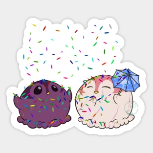 Penguinscoops - raining sprinkles Sticker